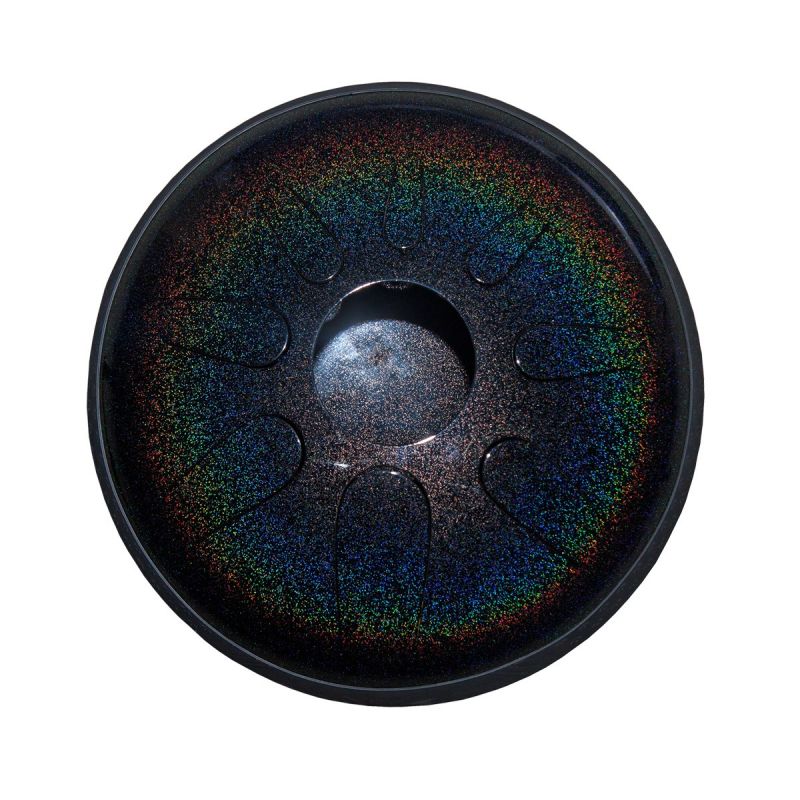 Idiopan Domina 12-Inch Tunable Steel Tongue Drum - Onyx Rainbow
