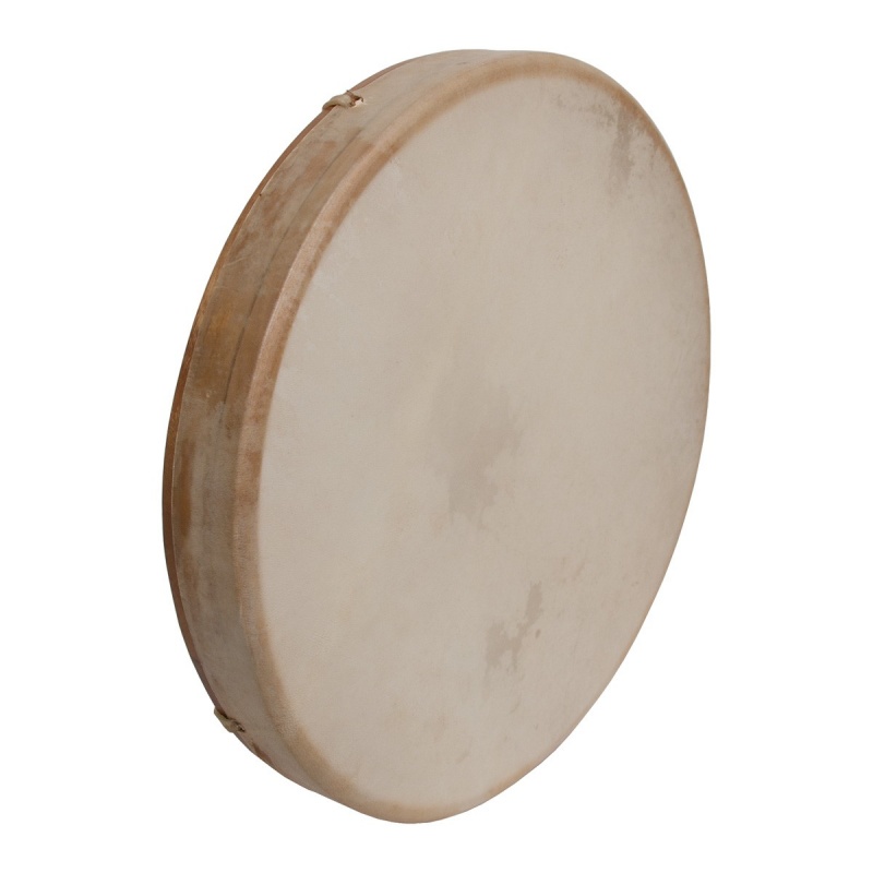Dobani Tunable Goatskin Head Wooden Frame Drum With Beater 16-By-2-Inch