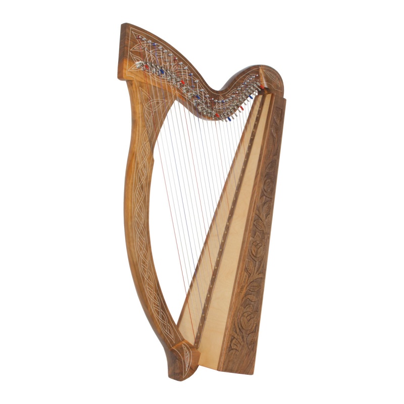 Roosebeck Minstrel Harp 29-String Chelby Levers - Walnut