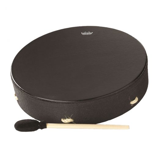 Remo Buffalo Drum 16-By-3.5-Inch - Black Earth