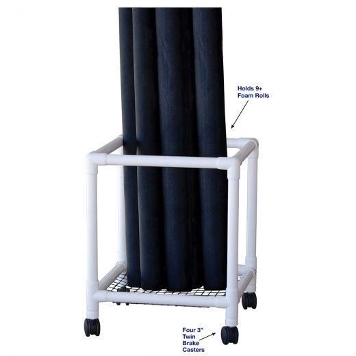 Foam Roll Mobile Storage Cart - Healthcare Grade & Reinforced