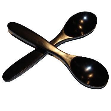 Beautiful Musical Spoons Ebony Pair 6 Inch