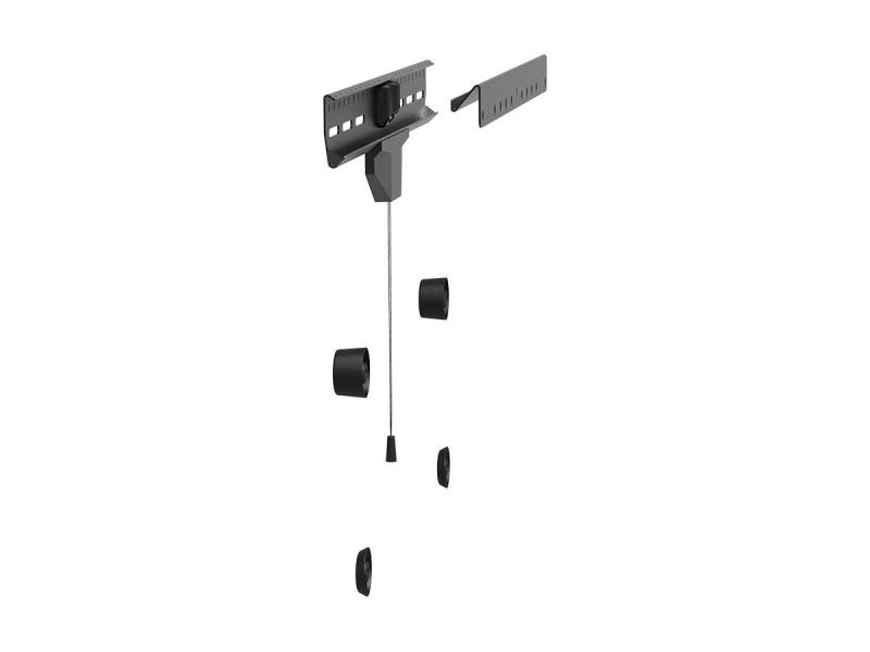 Monoprice Slimselect Series No Stud Hanger Low Profile Fixed Tv Mount With Tilting Spacers For Led Tvs 37In To 80In, Max Weight 110 Lbs., Vesa Patterns Up To 600X400