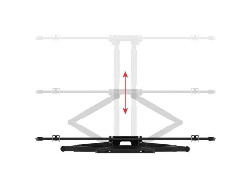 Monoprice Slimselect Series Low Profile Full-Motion Articulating Tv Wall Mount Bracket For Tvs 37In To 80In, Max Weight 99 Lbs., Extension Range From 1.9In To 19In, Vesa Patterns Up To 600X400