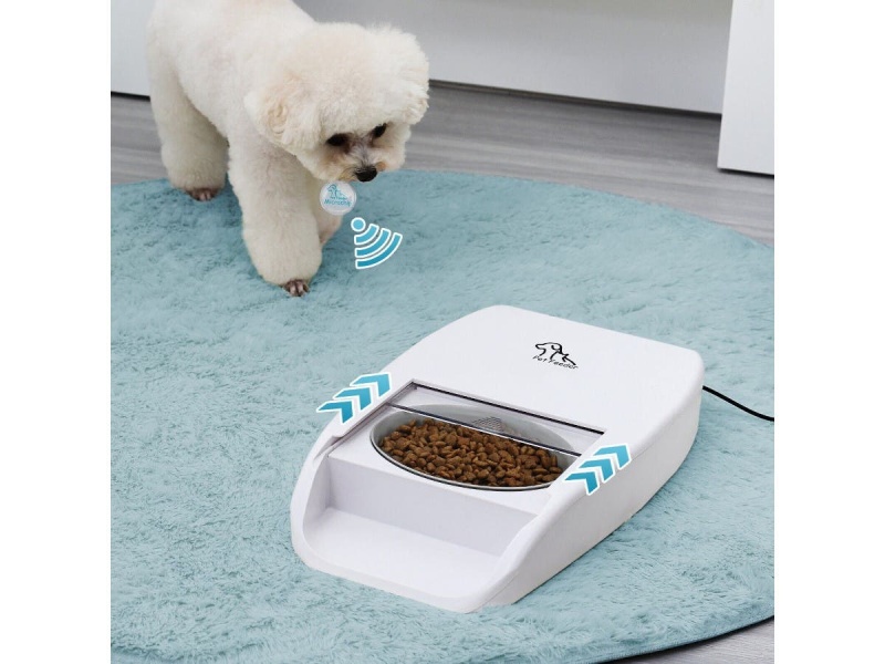 Mpm Automatic Microchip Pet Feeder, App Control, Cat Dog Feeder, Rfid Tag, Multi-Pet, Lcd Display, Suitable For Both Wet And Dry Food