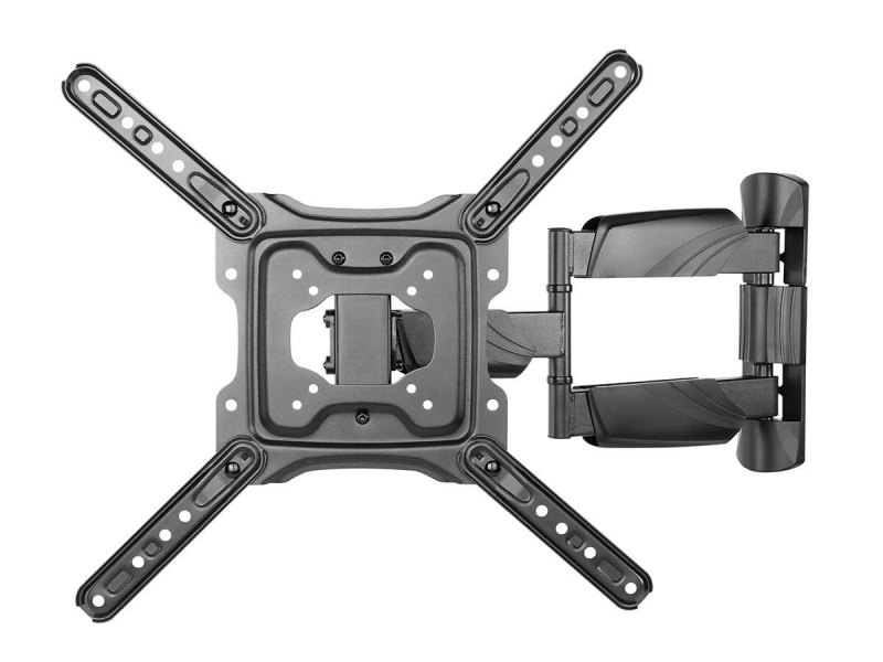 Monoprice Ez Series Full-Motion Articulating Tv Wall Mount Bracket For Led Tvs 23In To 55In, Max Weight 77 Lbs, Extension Of 1.9In To 20.3In, Vesa Up To 400X400, Fits Curved Screens, Ul Certified