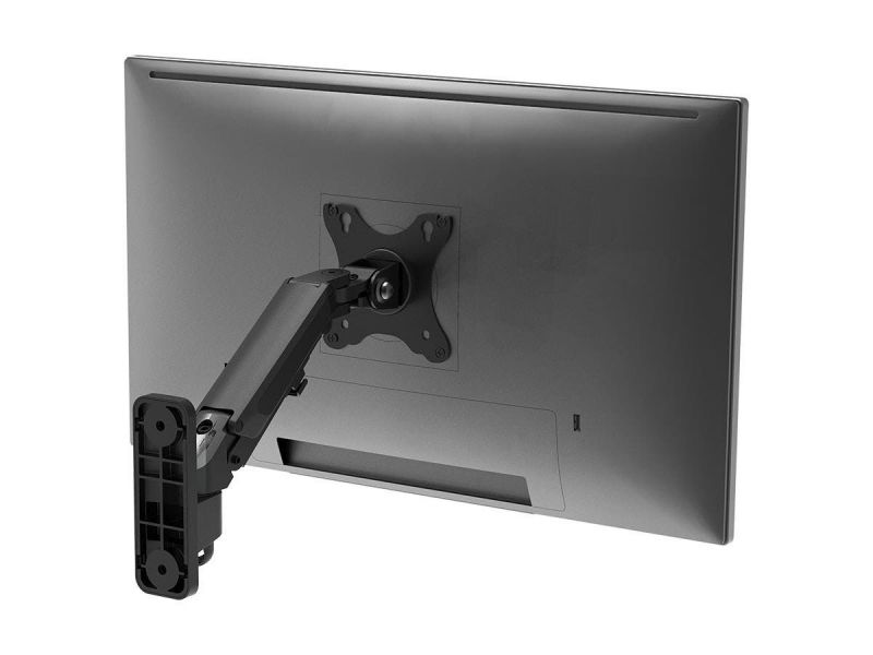 Workstream Adjustable Gas Spring 1-Segment Wall Mount For Monitors Up To 27"