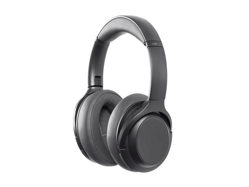 Monoprice Bt-600Anc Bluetooth Over Ear Headphones With Active Noise Cancelling (Anc), Qualcomm Aptx Hd Audio, Aac, Touch Controls, Ambient Mode, 40Hr Playtime, Carrying Case, Multi-Pairing