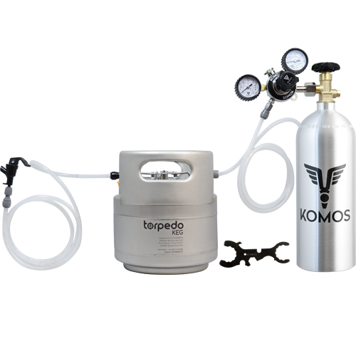 Komos® Homebrew Kegging Kit Ball Lock Keg Torpedo Keg Premium