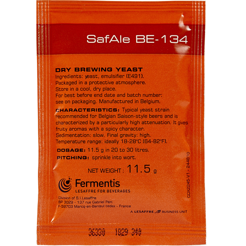 Fermentis | Safale Be-134 Belgian Ale | Dry Beer Yeast