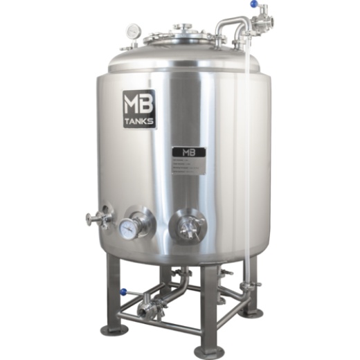 Mb® 1 Bbl Brite Tank | Jacketed | T.C. Sanitary Ports | All Fittings Included | Carbonation Stone | Full Length Sight Gauge | Passivated Ready To Use | American Engineered | Ships From Usa