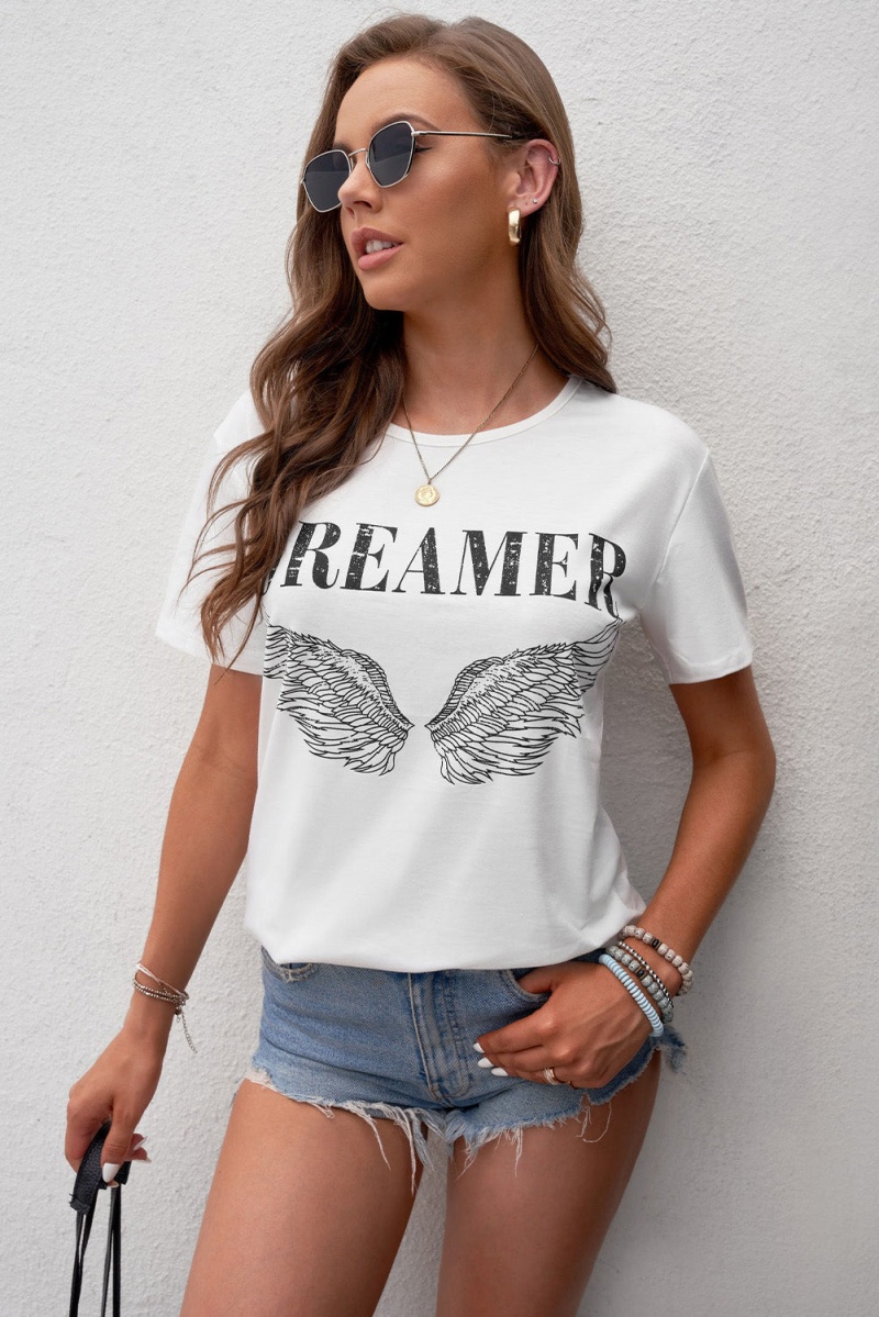 Dreamer Angel Wings Graphic Tee