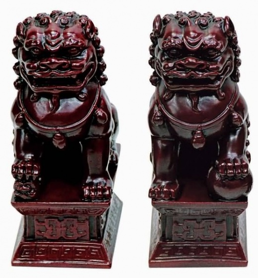 Foo Dogs Small - Hong Tze (Red Stone) Collection