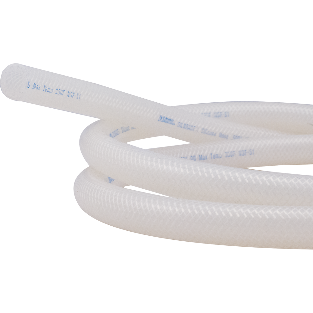 Reinforced Silicone Tubing (1/2 In. Id) - 100 Ft. Roll