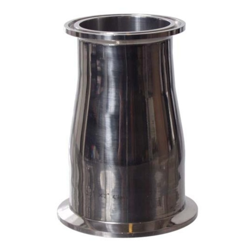 Stainless Tri-Clamp Reducer - 2 In. T.C. X 2.5 In. T.C