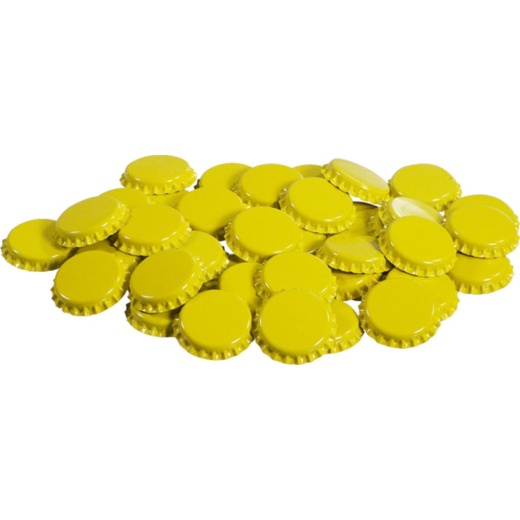 Yellow Caps - Oxygen Absorbing Beer Bottle Caps for Secure Sealing and Freshness Preservation