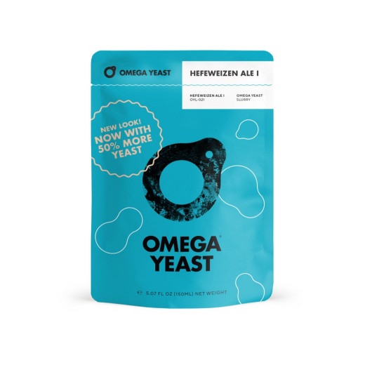 Omega Yeast | Oyl-021 Hefeweizen Ale I | Beer Yeast | Double Pitch | 225 Billion Cells
