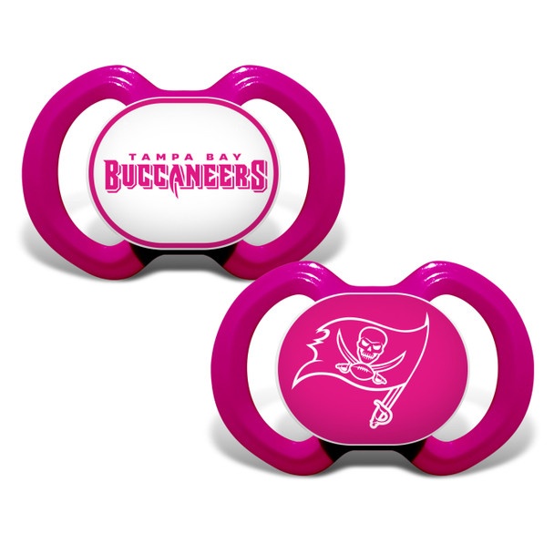 Tampa Bay Buccaneers Nfl Baby Fanatic Pacifier 2-Pack Pink