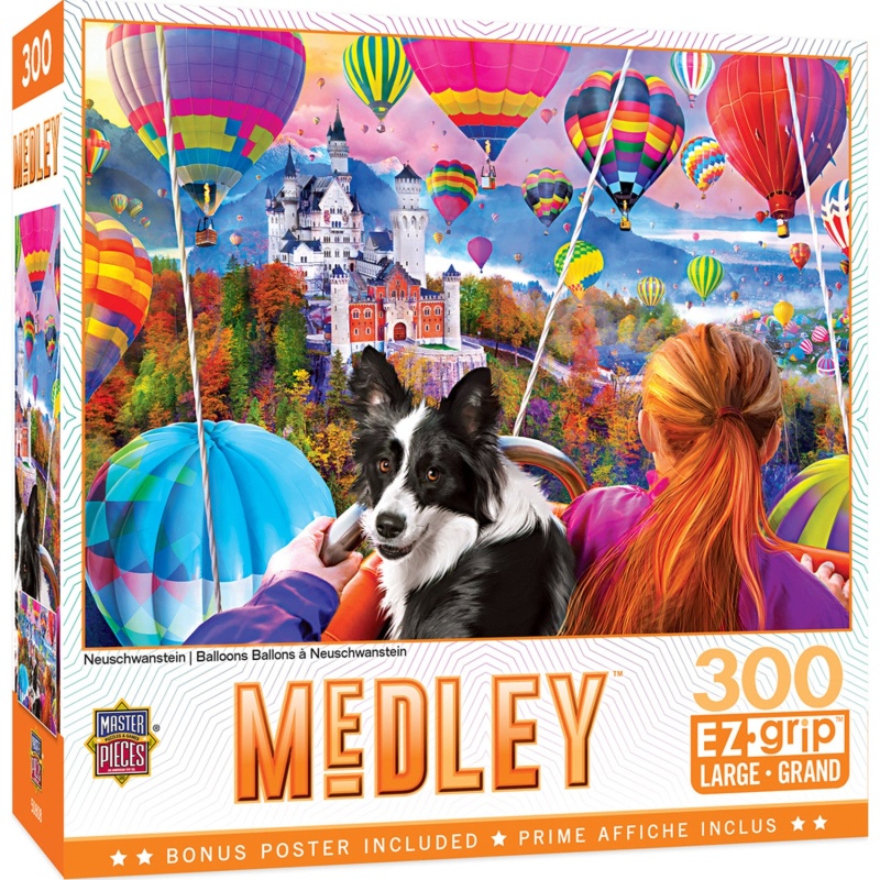 Medley - Neuschwanstein Balloons 300 Piece Ez Grip Jigsaw Puzzle