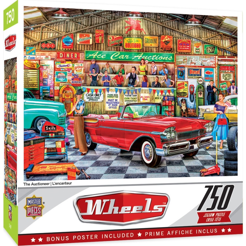 Wheels - The Auctioneer 750 Piece Jigsaw Puzzle