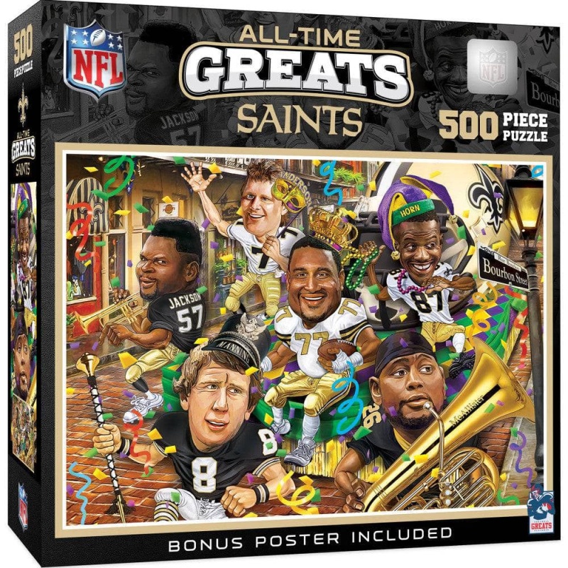 New Orleans Saints - All Time Greats 500 Piece Jigsaw Puzzle