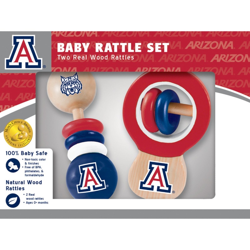 Arizona Wildcats - Baby Rattles 2-Pack