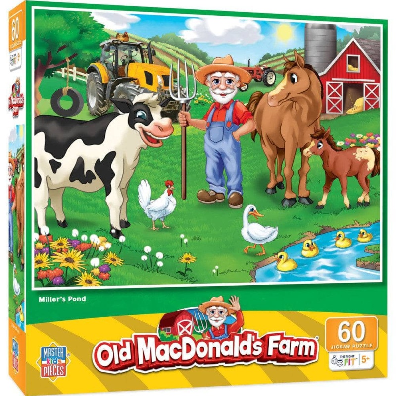 Old MacDonald's Farm - MacDonald's Pond 60 Piece Puzzle