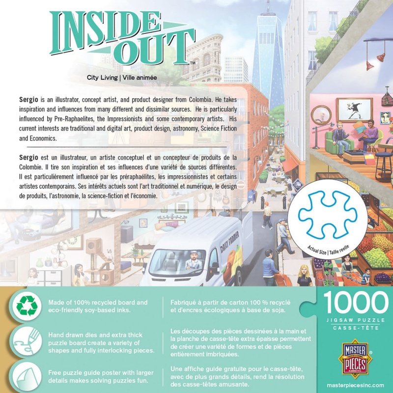 Inside Out - City Living 1000 Piece Jigsaw Puzzle