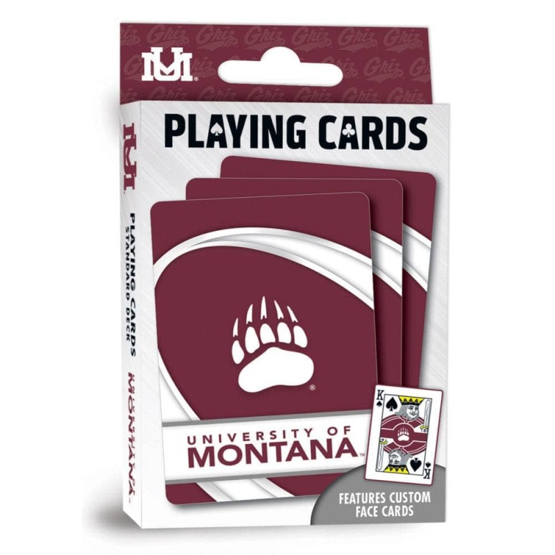 Montana Grizzlies Playing Cards - 54 Card Deck