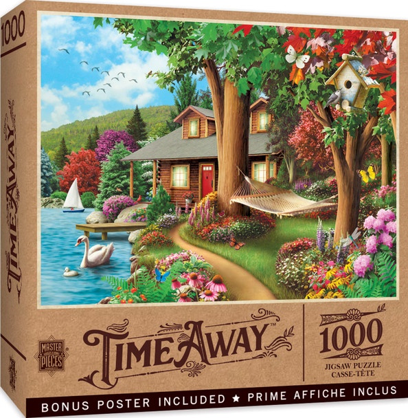 Time Away - Around The Lake 1000 Piece Puzzle By Alan Giana