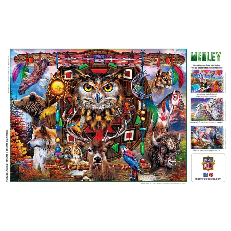 Medley - Animal Totems 300 Piece Ez Grip Jigsaw Puzzle