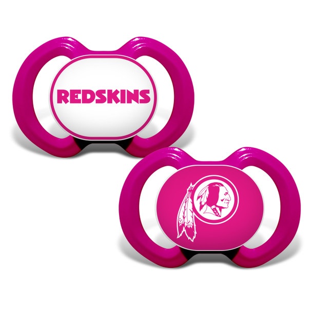 Washington Redskins Nfl Baby Fanatic Pacifier 2-Pack Pink