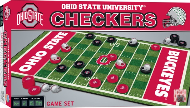 Ohio State Buckeyes Ncaa Checkers Board Game