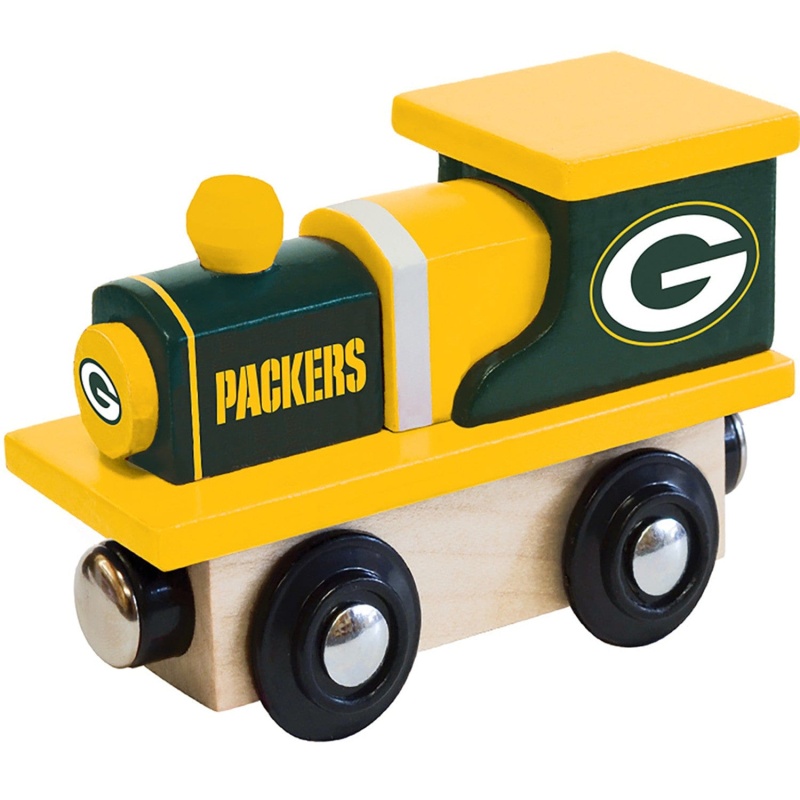 Green Bay Packers Wooden Toy Train Engine
