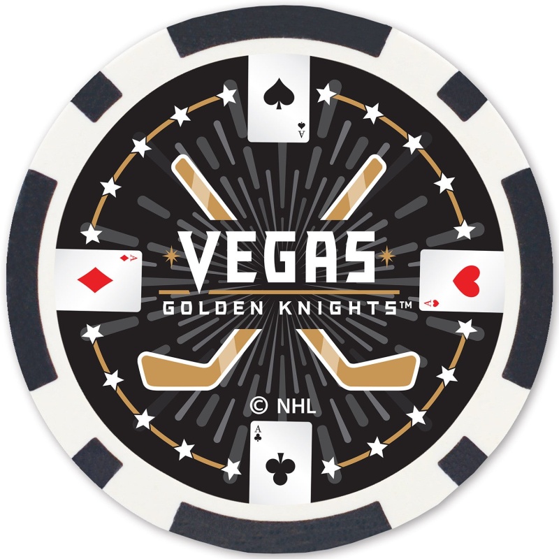 Las Vegas Golden Knights 100 Piece Poker Chips