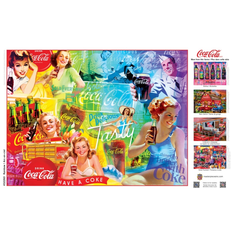 Coca-Cola - Rainbow 300 Piece Ez Grip Jigsaw Puzzle