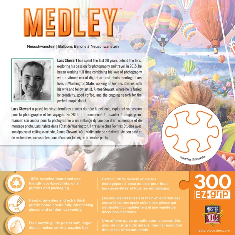 Medley - Neuschwanstein Balloons 300 Piece Ez Grip Jigsaw Puzzle