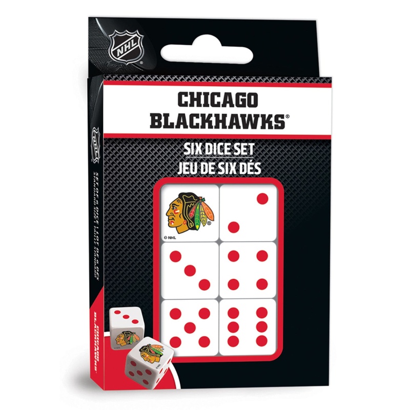 Chicago Blackhawks Dice Set