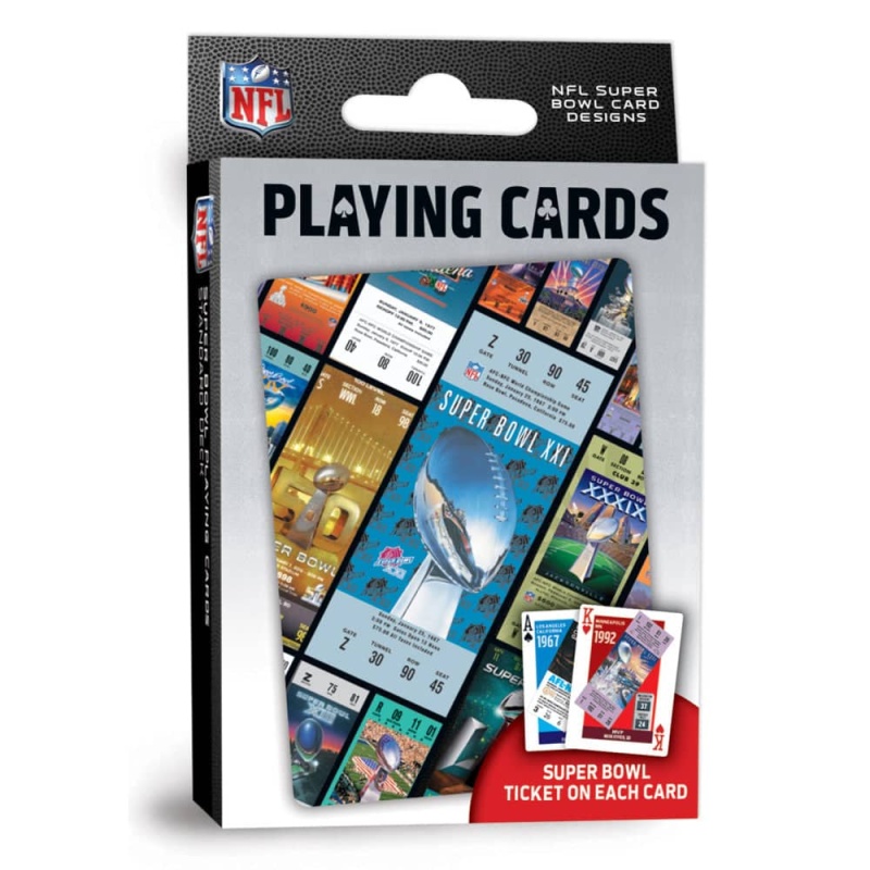 Nfl Super Bowl Ticket Playing Cards - 54 Card Deck