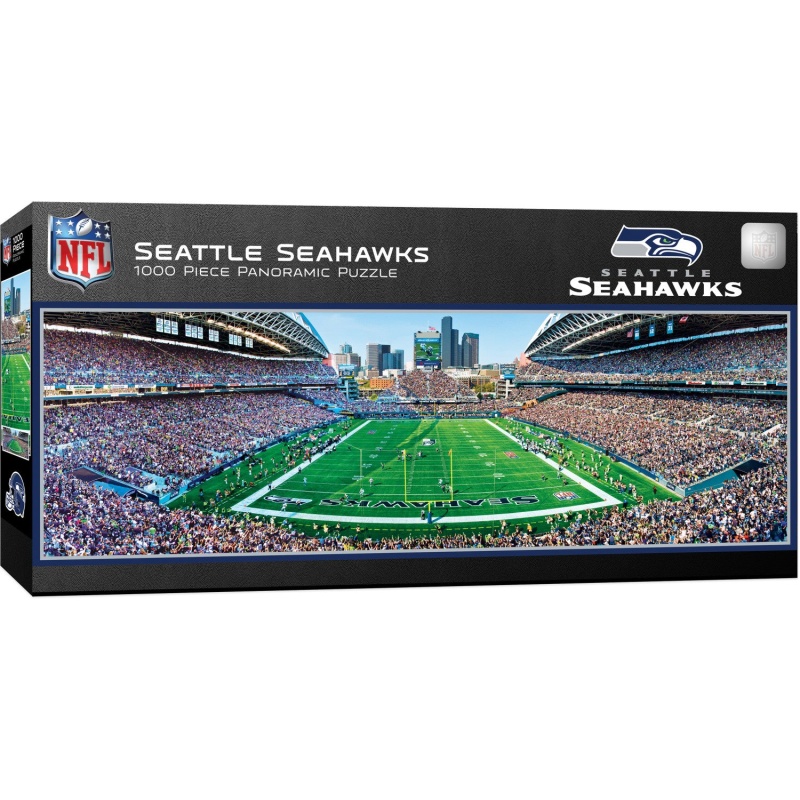 Seattle Seahawks - 1000 Piece Panoramic Jigsaw Puzzle - End View