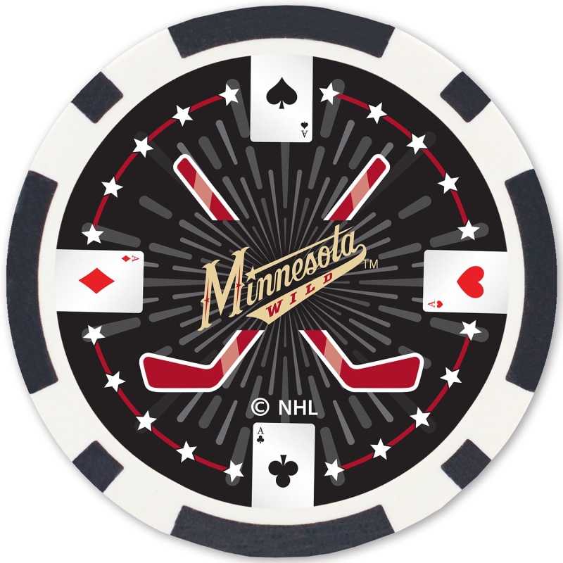Minnesota Wild 100 Piece Poker Chips