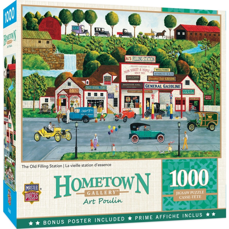 Hometown Gallery - The Old Filling Station 1000 Piece Jigsaw Puzzle