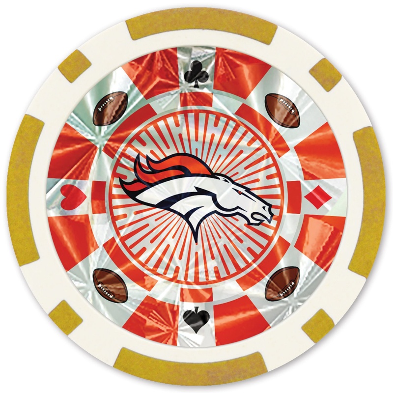 Denver Broncos 20 Piece Poker Chips