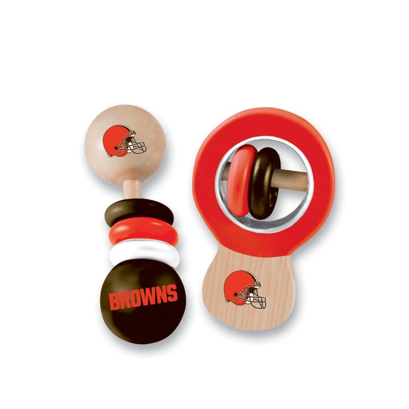 Cleveland Browns Baby Rattles 2-Pack