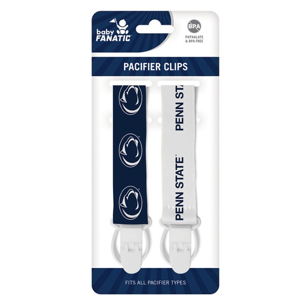 Penn State Nittany Lions Ncaa Baby Fanatic Pacifier Clip 2-Pack