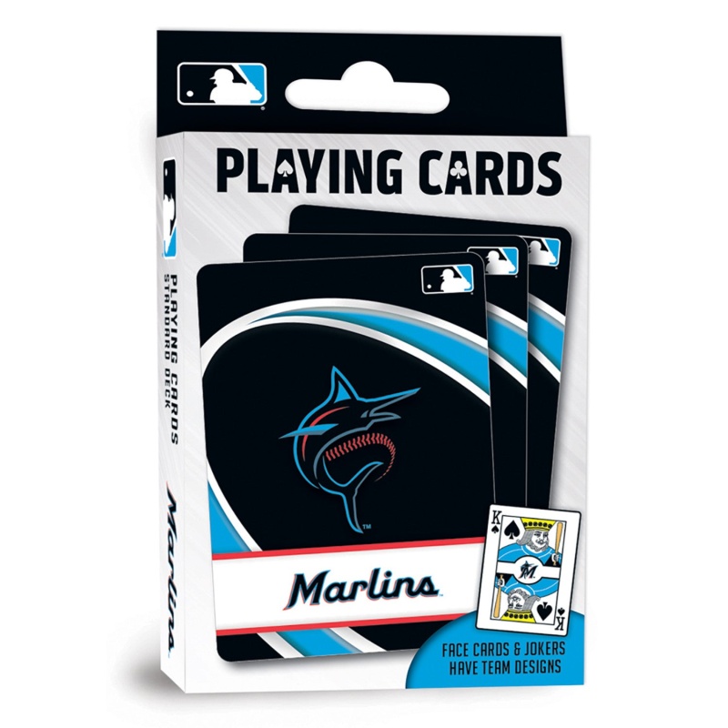 Miami Marlins Playing Cards - 54 Card Deck