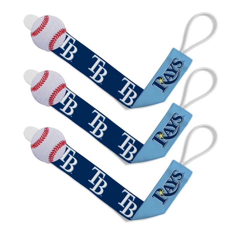 Tampa Bay Rays - Pacifier Clip 3-Pack