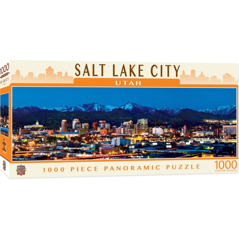 Salt Lake City, Utah 1000 Piece Panoramic Jigsaw Puzzle