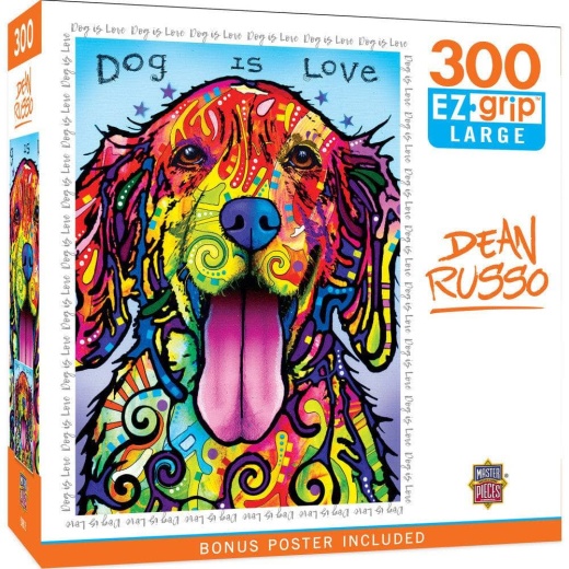 Dean Russo - Dog Is Love 300 Piece EZ Grip Jigsaw Puzzle
