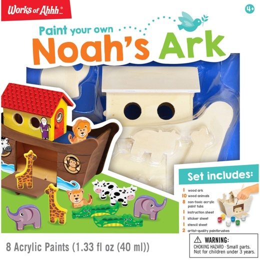 Masterpieces Noah's Ark Wood Craft & Paint Kit